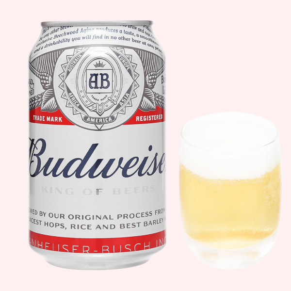 Bia Budweiser lon 330ml