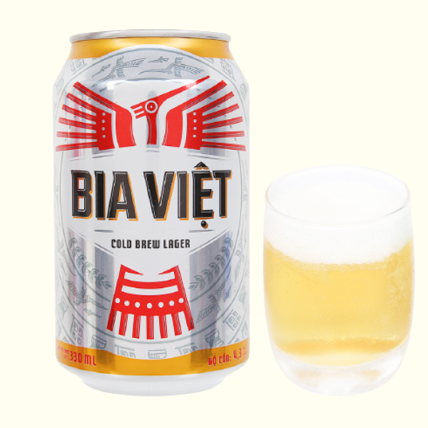 6 lon Bia Việt 330ml