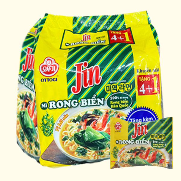5 gói mì Jin Ottogi rong biển 120g