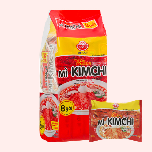 Lốc 8 gói mì kim chi Ottogi 120g