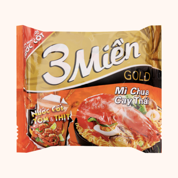 Mì 3 Miền Gold chua cay Thái 75g