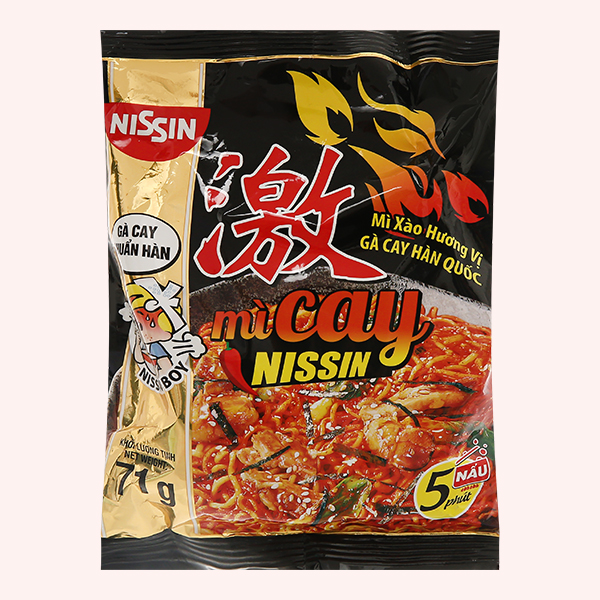 Mì cay Nissin gà cay Hàn Quốc 71g