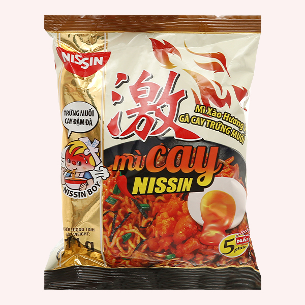 Mì Nissin vị gà cay trứng muối 71g
