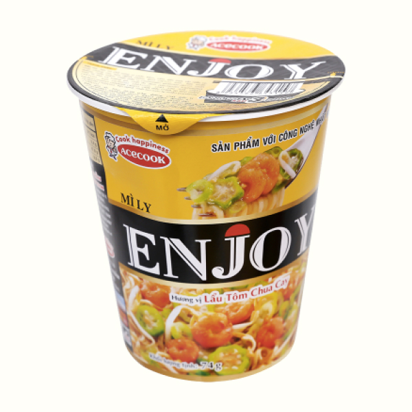 Mì Enjoy lẩu tôm chua cay ly 74g