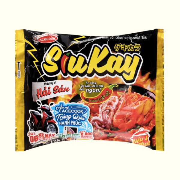 Mì ăn liền hải sản SiuKay gói 128g