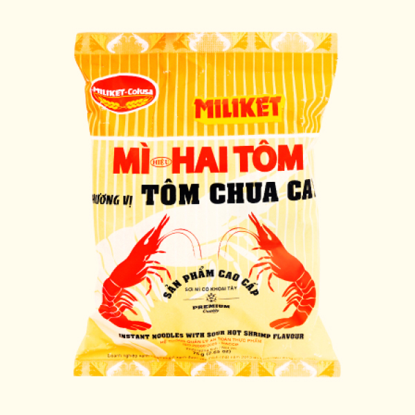 Mì Miliket tôm chua cay gói 75g