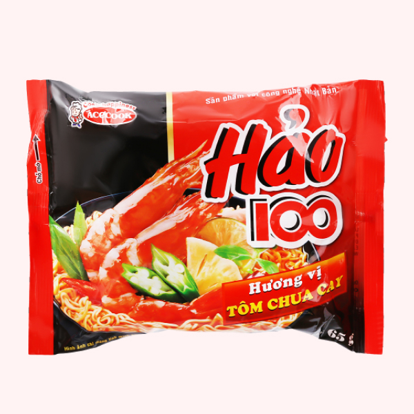 Mì Hảo 100 tôm chua cay gói 65g