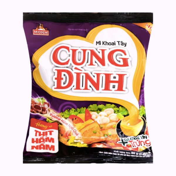 Mì Cung Đình thịt hầm nấm gói 80g