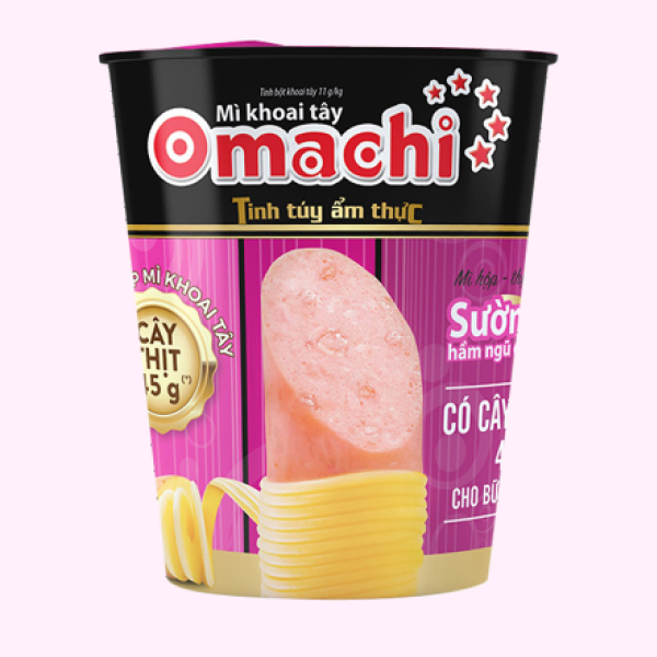 Mì Omachi sườn hầm ngũ quả ly 113g
