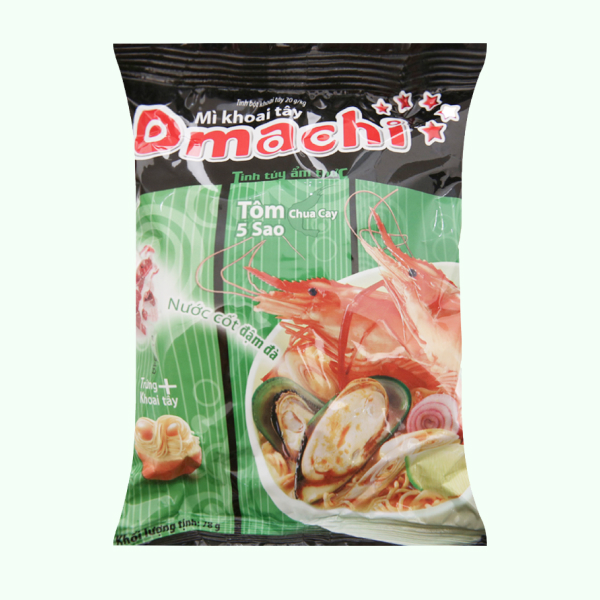 Mì Omachi tôm chua cay 5 sao 78g