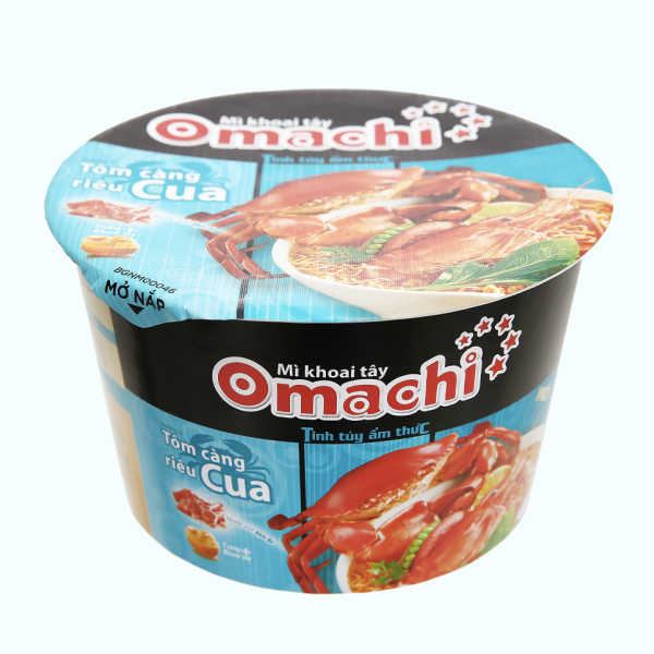 Mì khoai tây Omachi vị tôm cua 98g