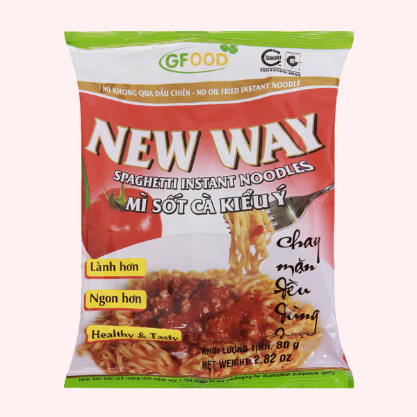 Mì ăn liền New Way sốt cà gói 80g