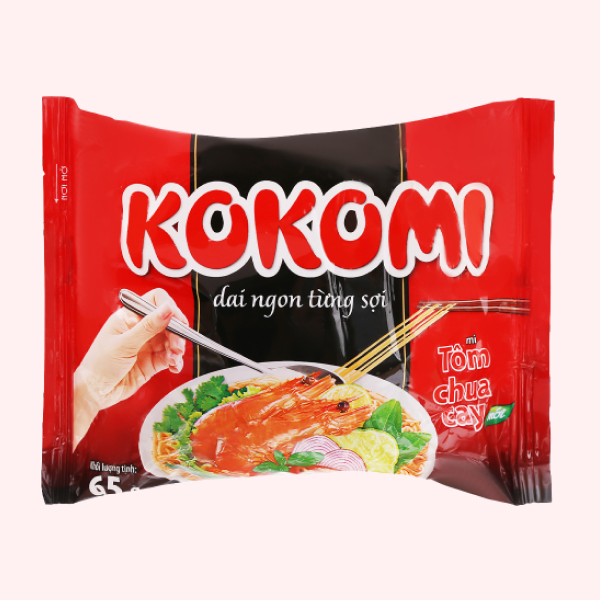 Mì Kokomi vị tôm chua cay gói 65g