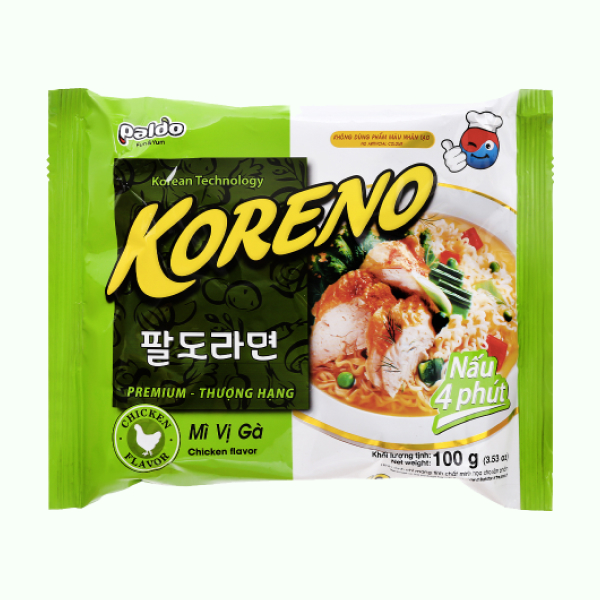 Mì ăn liền Koreno hương gà 100g