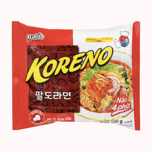 Mì Koreno vị kim chi gói 100g