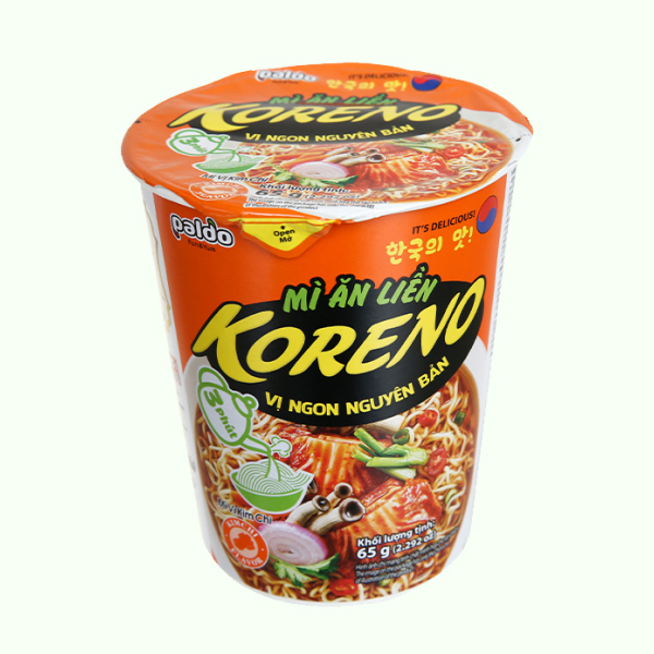 Mì ăn liền Koreno kim chi ly 65g