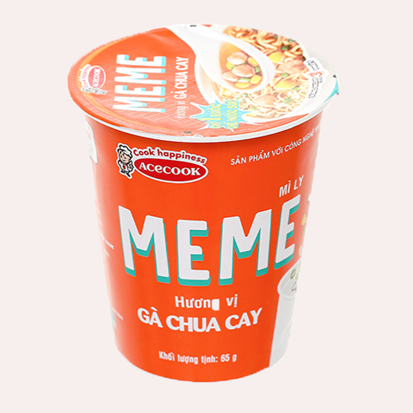 Mì Meme hương gà chua cay 65g