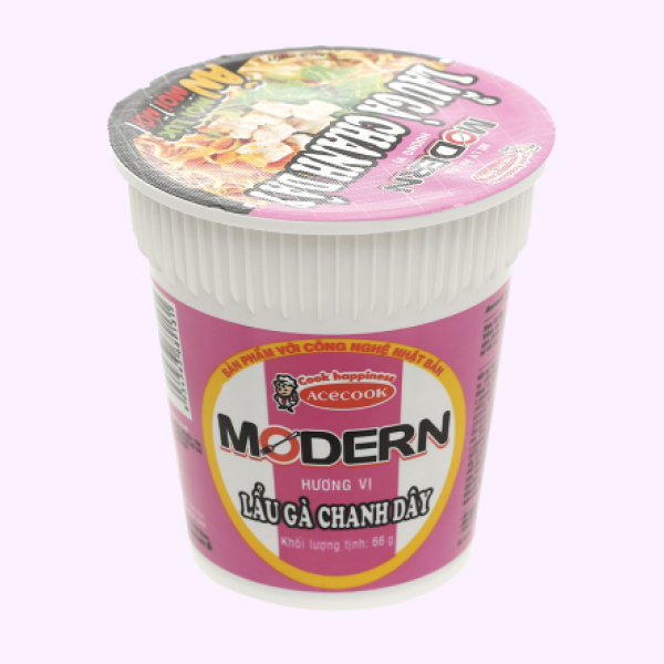 Mì Modern lẩu gà chanh dây ly 66g