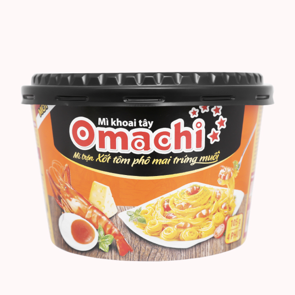 Mì Omachi tôm trứng muối hộp 105g
