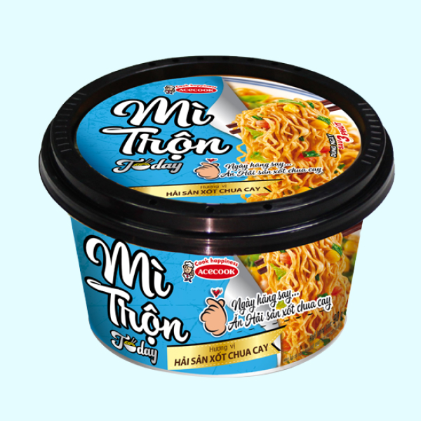 Mì trộn xốt hải sản AceCook tô 90g