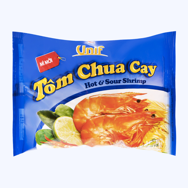 Mì Unif vị tôm chua cay gói 72g