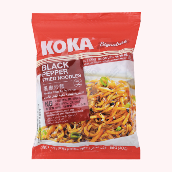 Mì xào khô KOKA hạt tiêu gói 85g