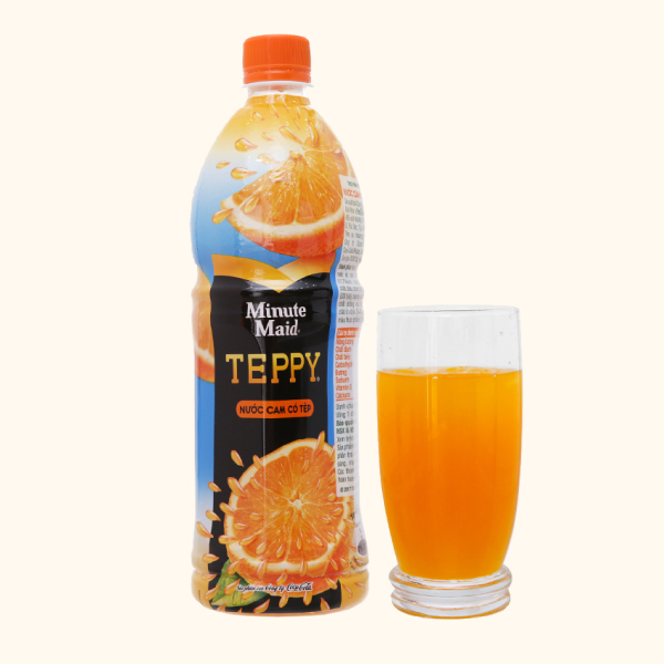 Nước cam có tép Teppy 1 lít