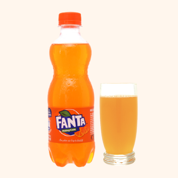 6 chai nước ngọt có ga Fanta hương soda kem trái cây 600ml