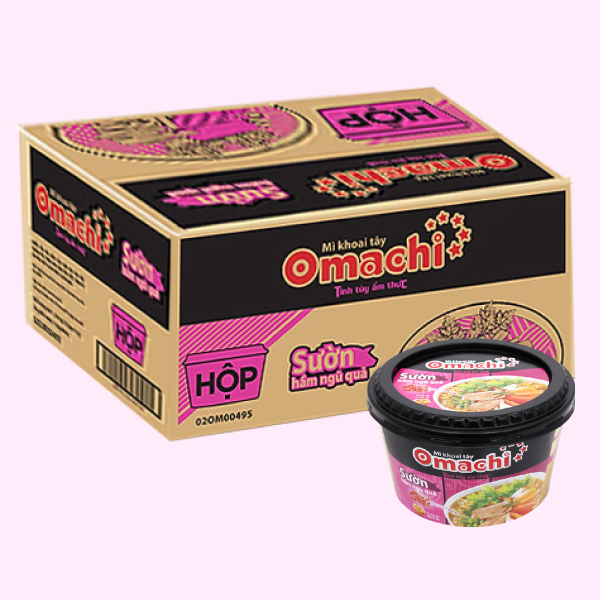 12 hộp mì Omachi sườn hầm 92g