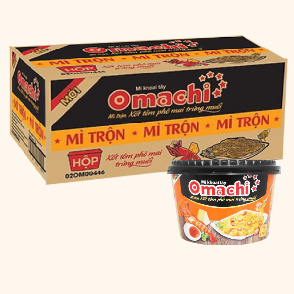 12 hộp mì Omachi trứng muối 105g