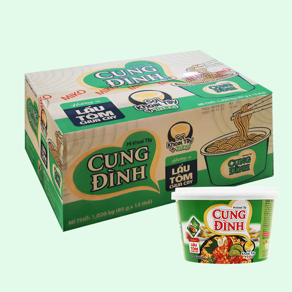 12 tô mì Cung Đình lẩu tôm 85g