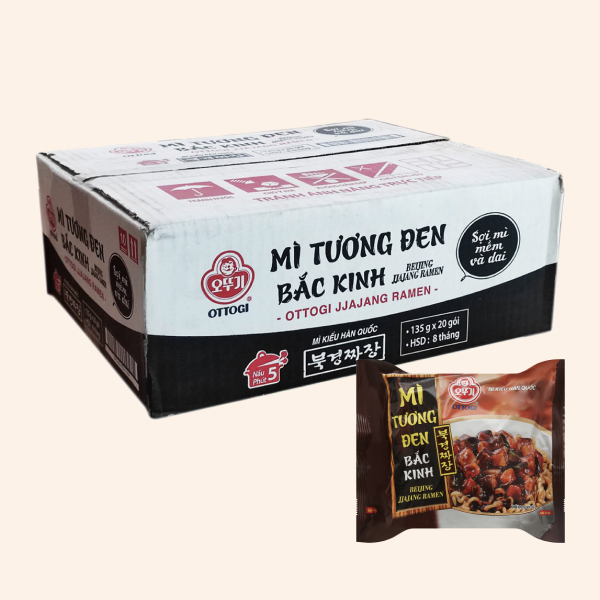Thùng 20 gói mì tương Ottogi 135g