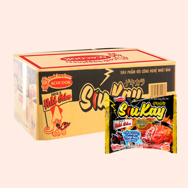 Thùng 30 gói mì khoai tây Omachi xốt bò hầm 80g