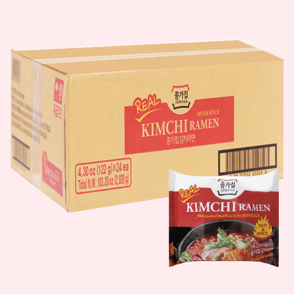 24 gói mì Jongga kimchi ramen 122g