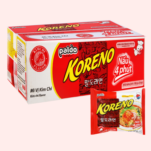 24 gói mì Koreno kim chi 100g