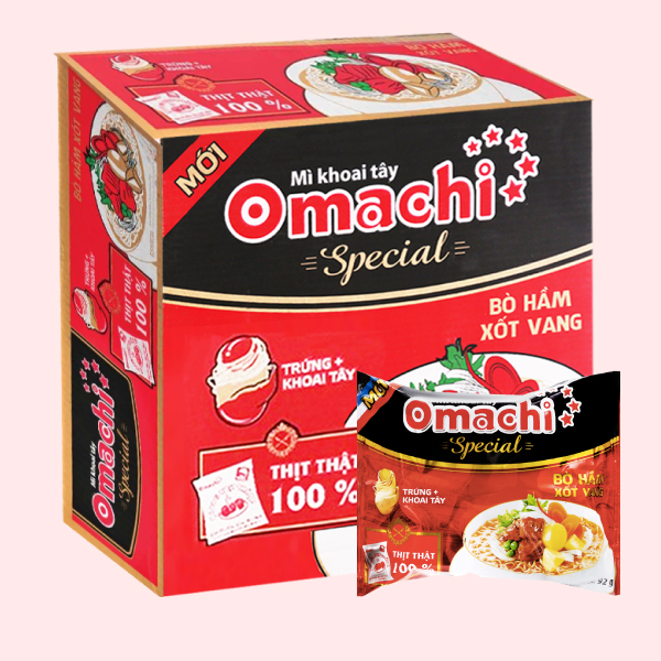 30gói mì Omachi Special bò xốt 92g