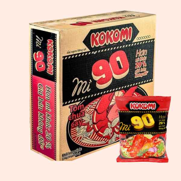 30 gói mì Kokomi 90 chua cay 90g