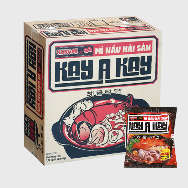 30 gói mì Kayakay hải sản 90g