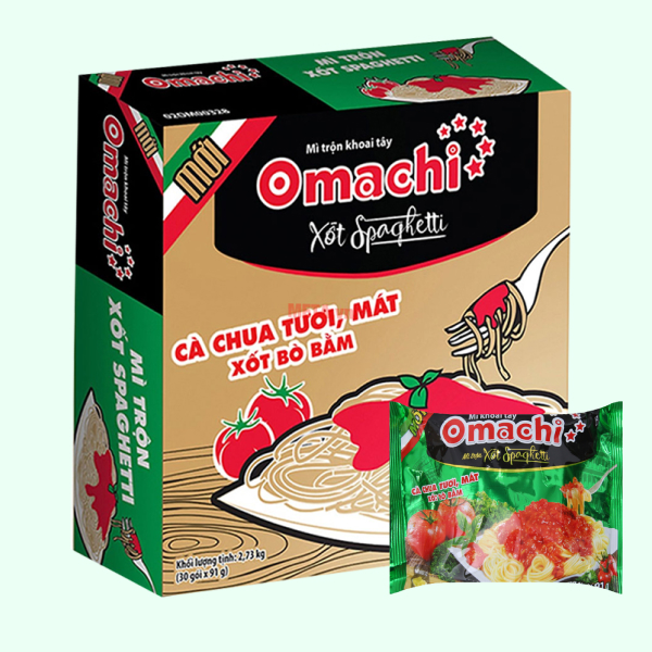 30 gói mì Omachi xốt Spaghetti 91g