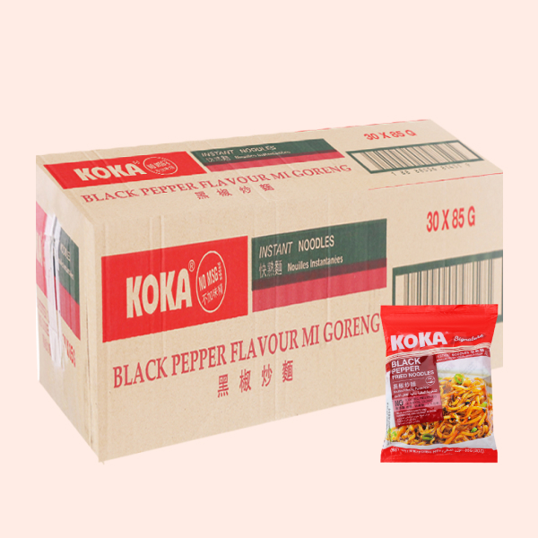 30 gói mì xào KOKA hạt tiêu 85g