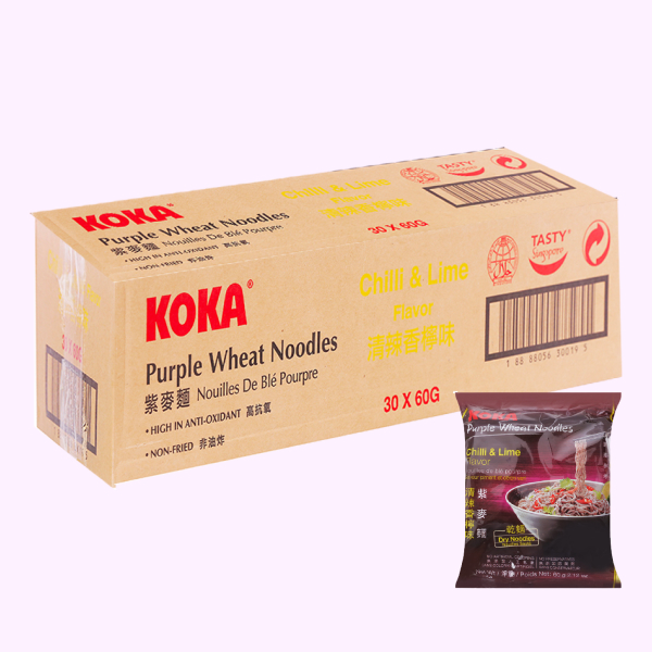 Thùng 30 gói mì xào khô KOKA 60g