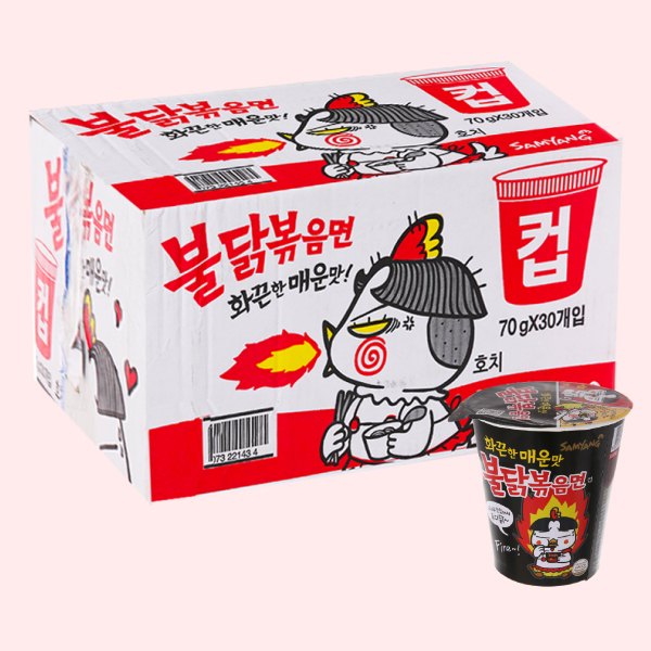 Thùng 30 ly mì gà cay Samyang 70g