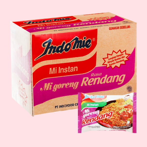 Thùng 40 gói mì Indomie bò cay 91g